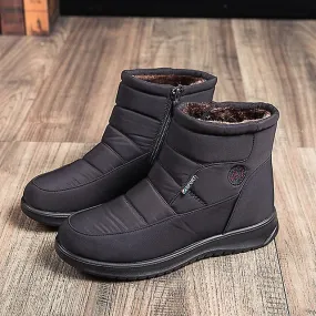 2022 Nuevas botas de invierno de felpa gruesa para mujeres Botas de nieve impermeables antideslizantes Zapatos acolchados de alg