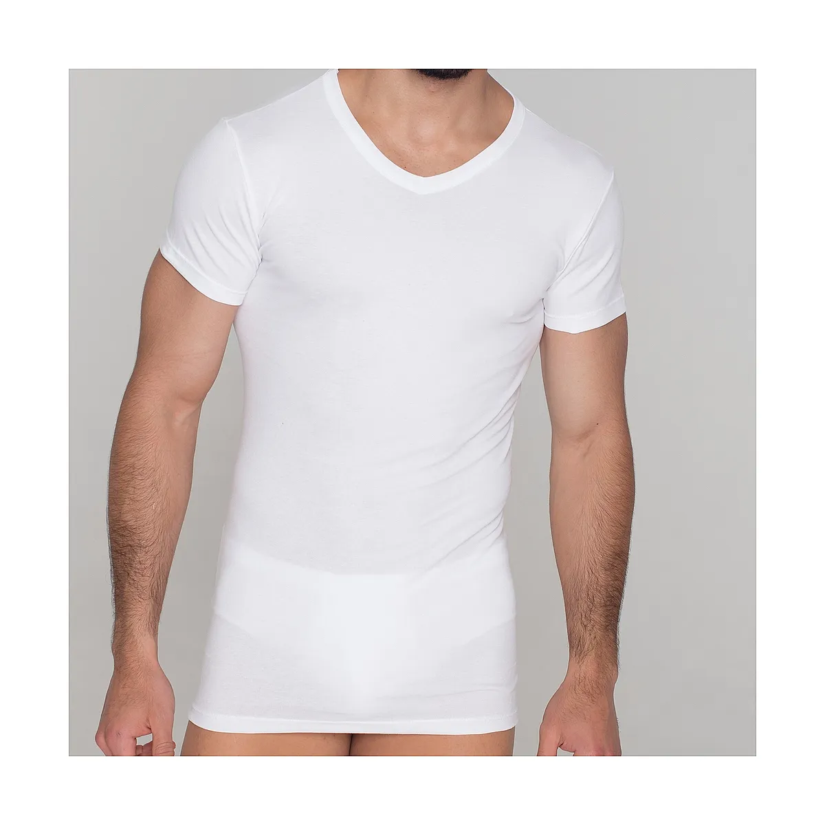 5203 V NECK ELASTIC UNDERSHIRT