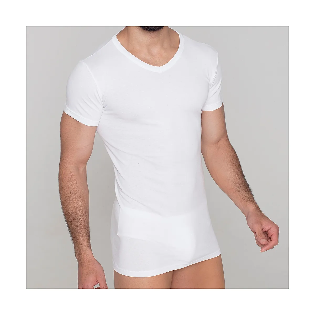 5203 V NECK ELASTIC UNDERSHIRT