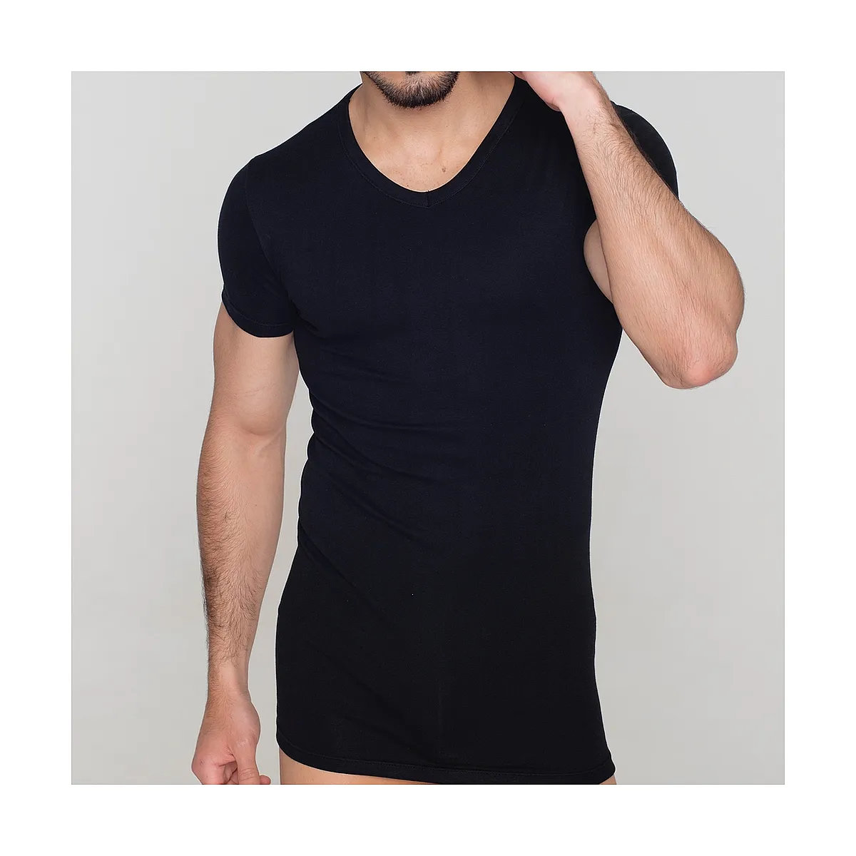 5203 V NECK ELASTIC UNDERSHIRT