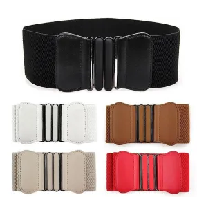 5x Women Elastic Waist Canvas Wide Waist Decoration Band Training Jewelry 5 Colors