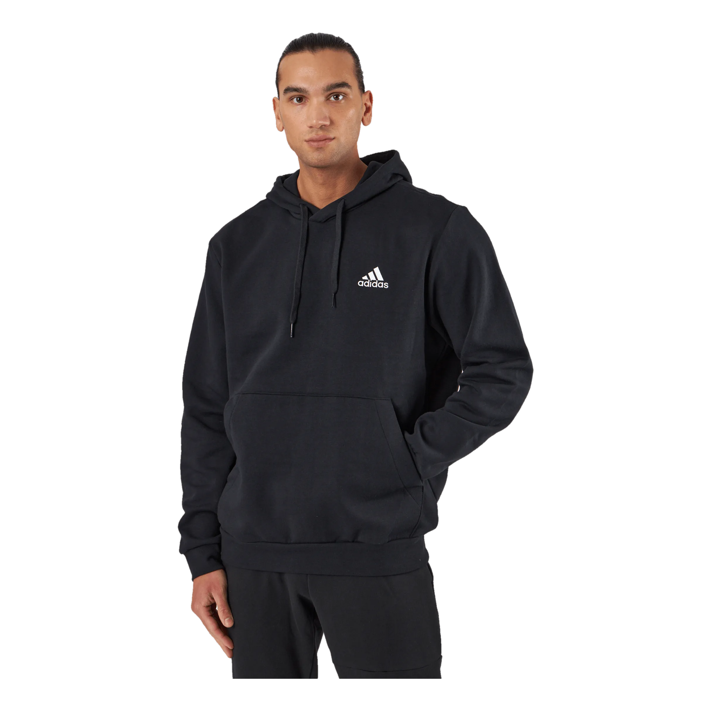 Adidas Essentials Fleece Hoodie Black