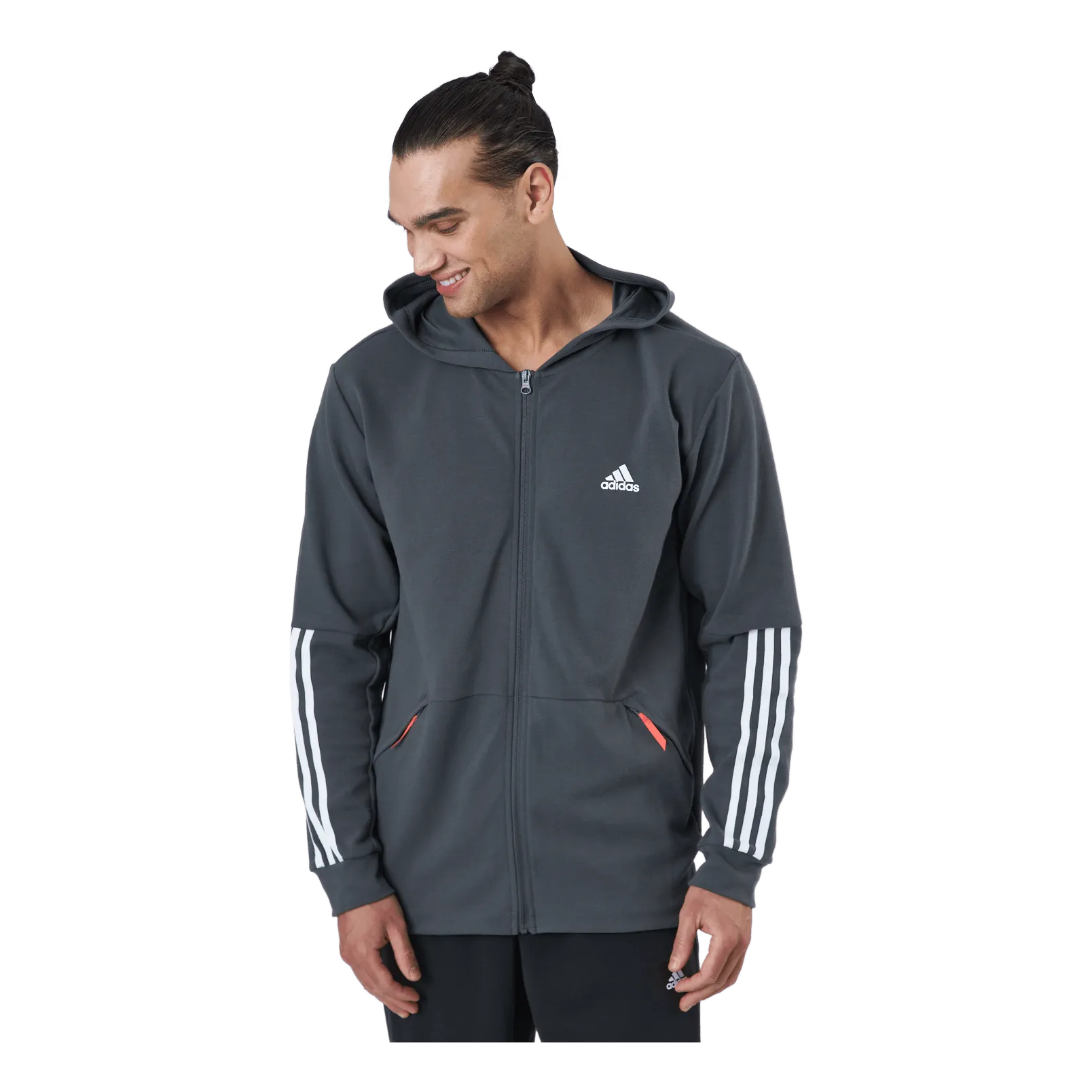 Adidas Motion Fz Hood Grey Six