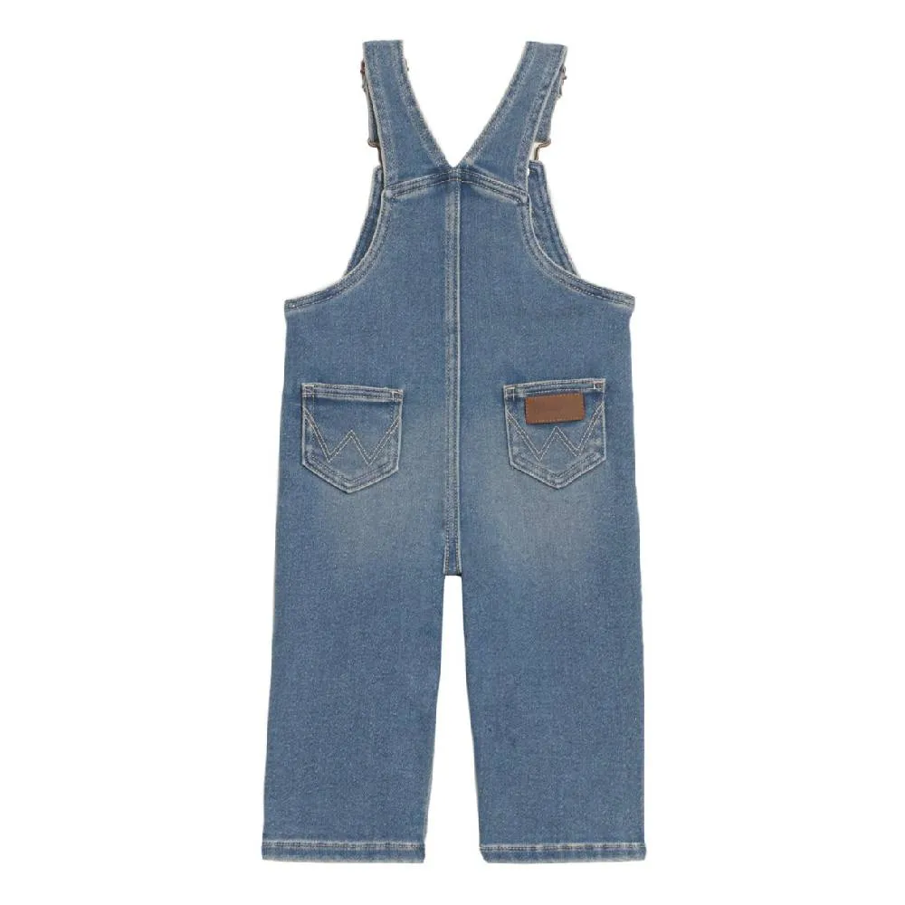 Baby Girl Wrangler Myra Light Wash Overalls-