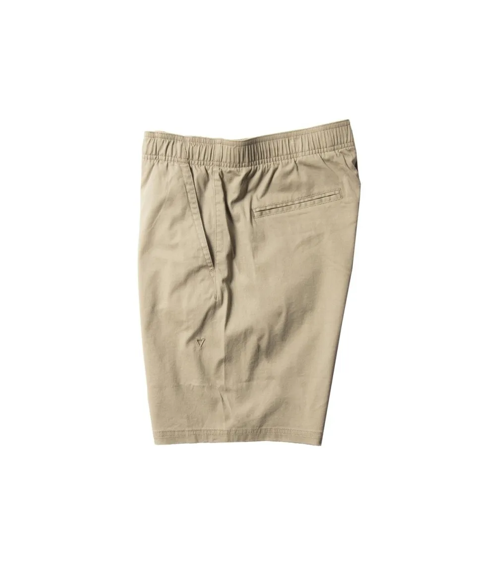 Bermuda VISSLA No See Ums Eco 18" Elastic Walkshort - Khaki