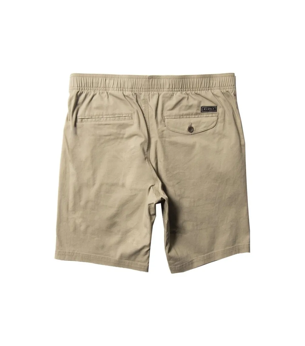 Bermuda VISSLA No See Ums Eco 18" Elastic Walkshort - Khaki