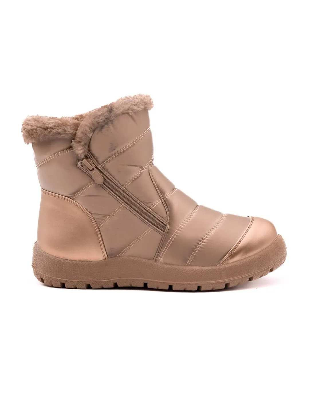 BOTAS DE PELO MUJER IMPERMEABLES VICMART 618 BEIGE