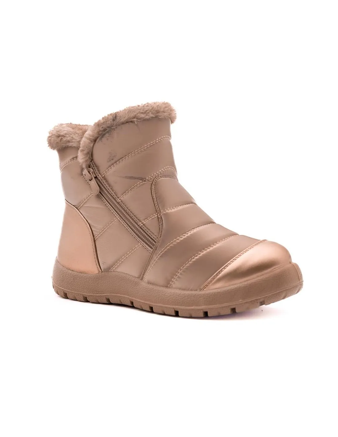 BOTAS DE PELO MUJER IMPERMEABLES VICMART 618 BEIGE