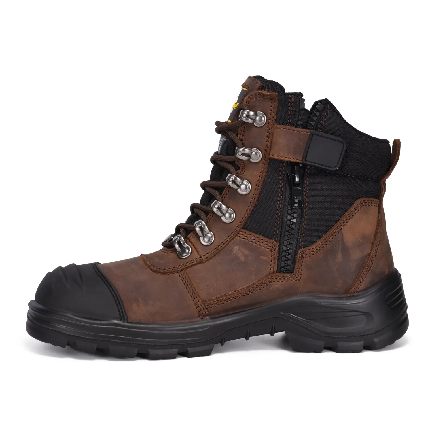 Botas de trabajo de seguridad con punta compuesta Membrana impermeable M-8577 Marrón