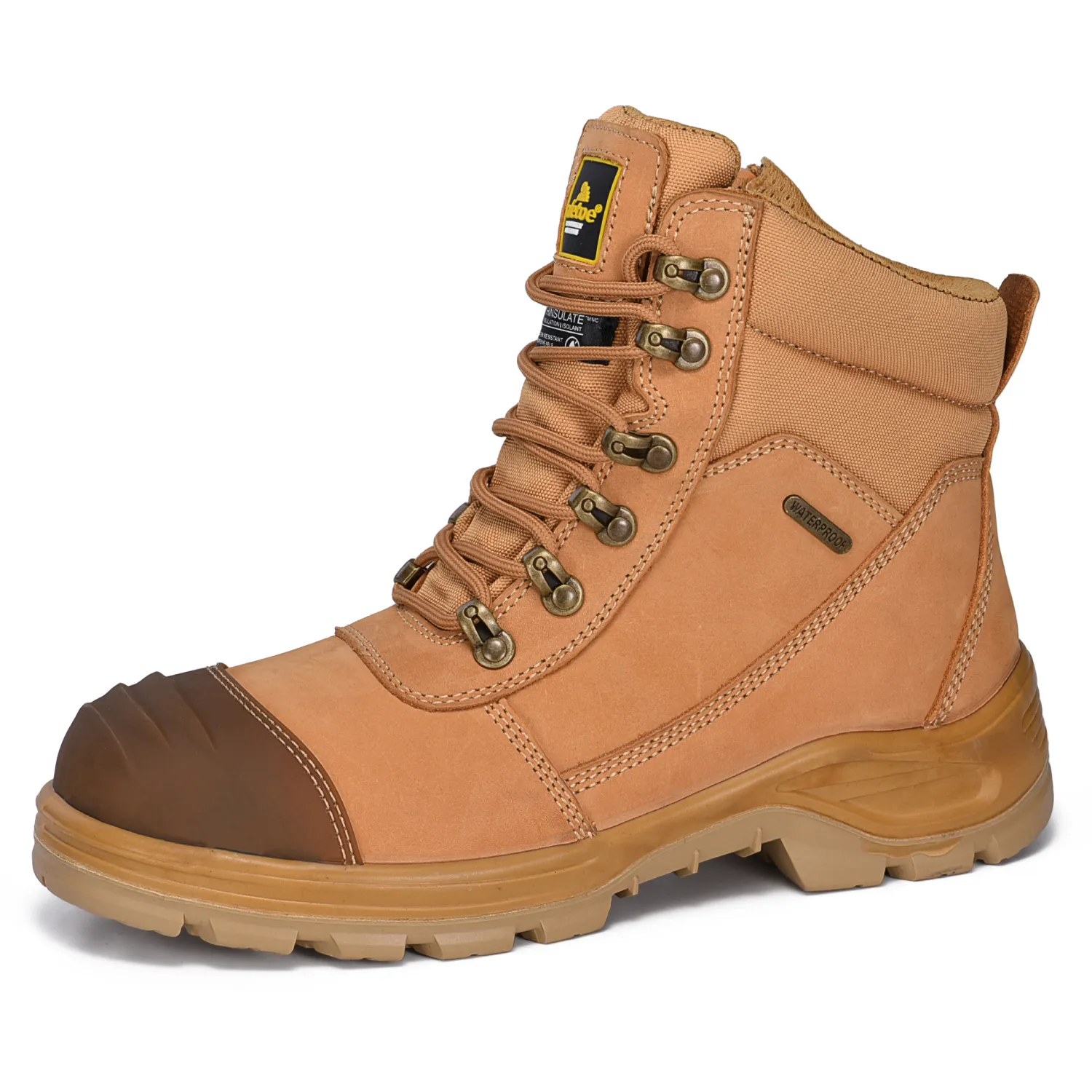 Botas de Trabajo de Seguridad Puntera Composite Membrana Impermeable M-8577 Beige