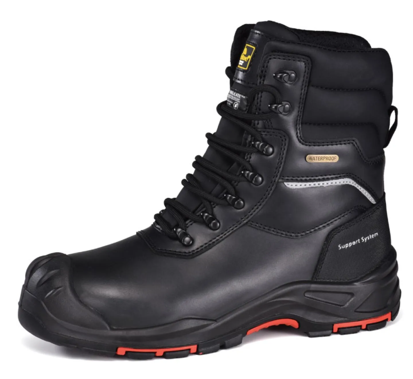 Botas de trabajo Rigger de seguridad industrial para petróleo y gas H-9552 S3 Negro