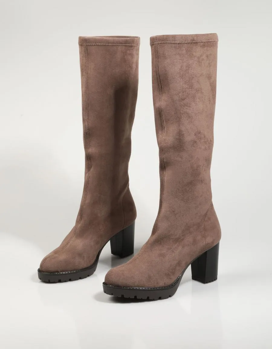  bottes MISS ELASTIC 77674 en Taupe 80853