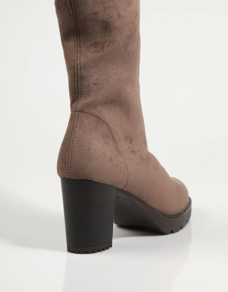  bottes MISS ELASTIC 77674 en Taupe 80853