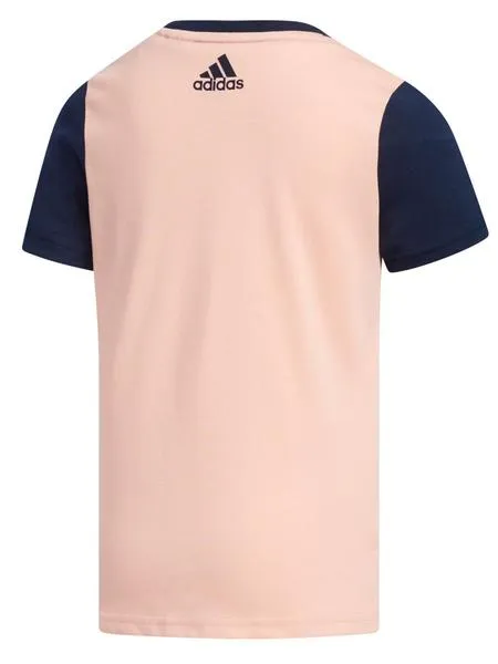 camiseta adidas rosa/marino niña