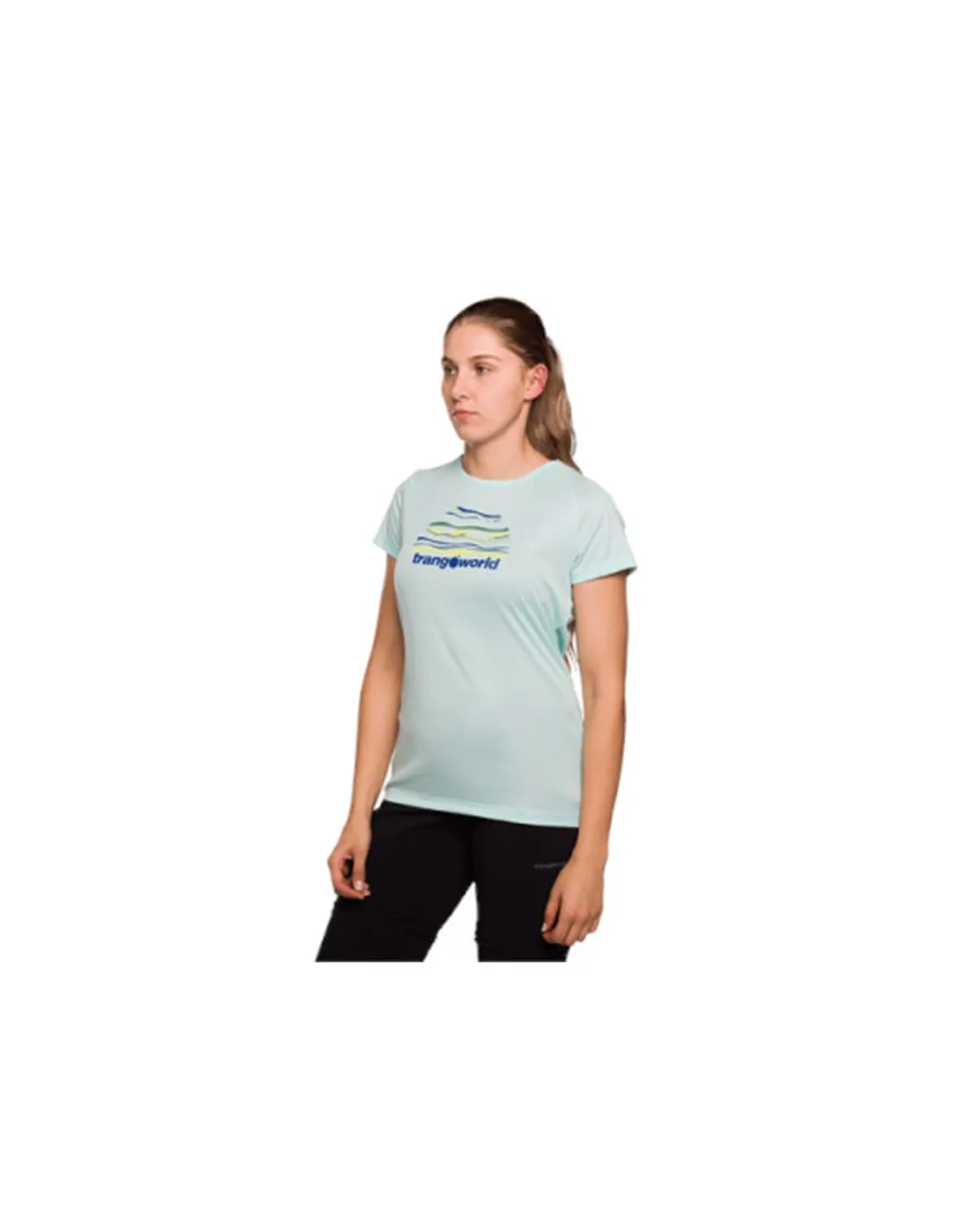 Camiseta de Montaña Trangoworld Sihl Mujer Verde Agua