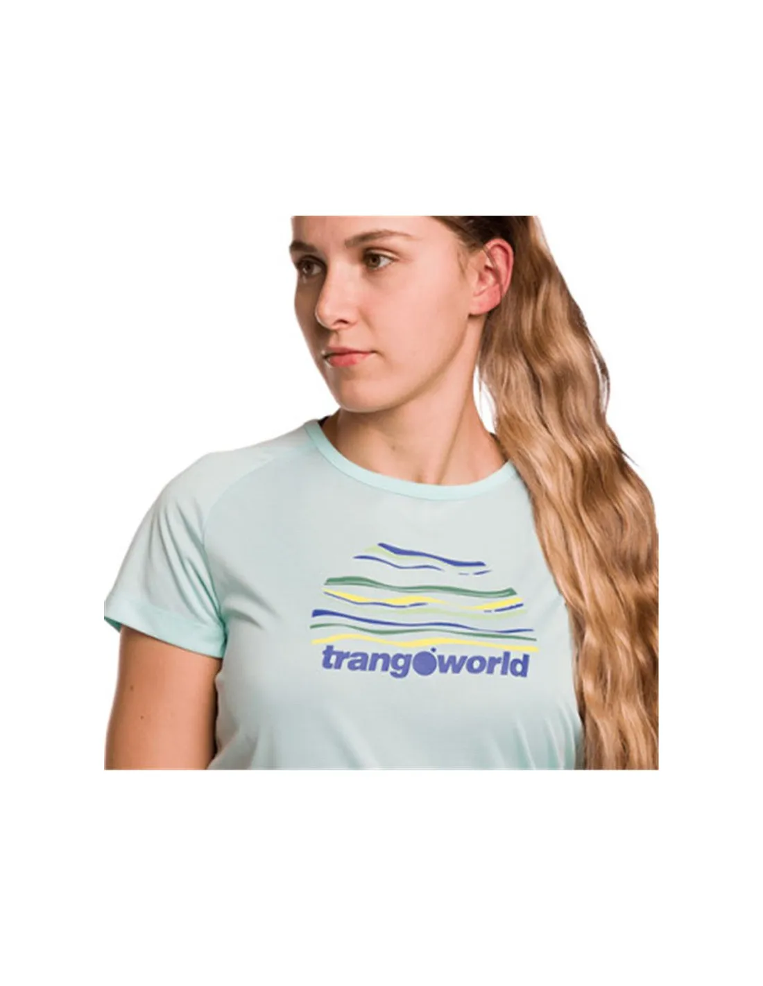 Camiseta de Montaña Trangoworld Sihl Mujer Verde Agua