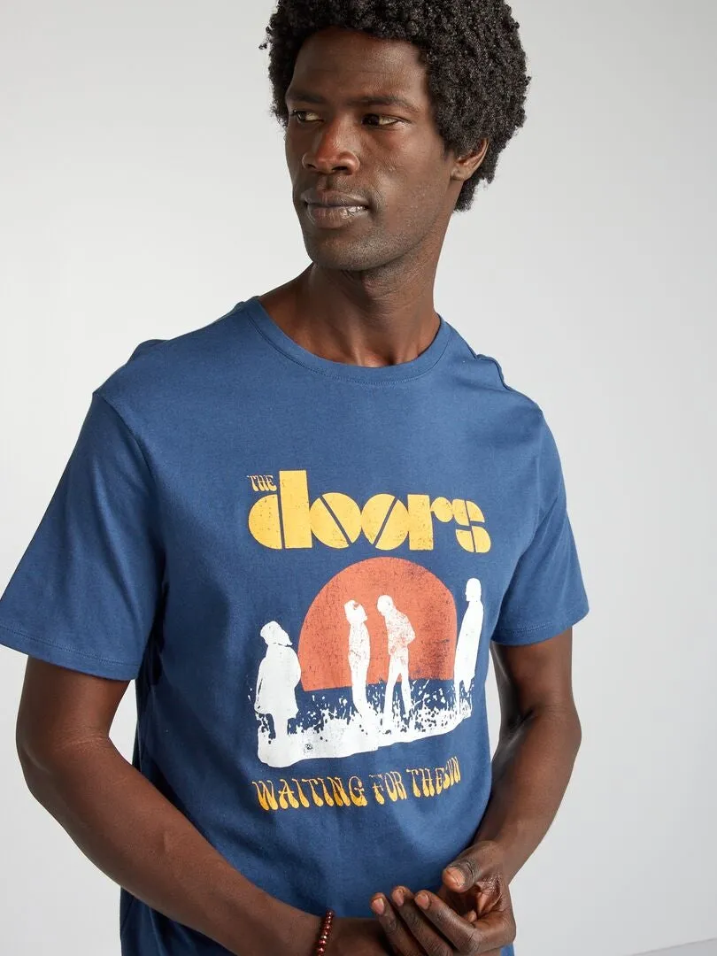 Camiseta de punto con cuello redondo 'The Doors' - AZUL