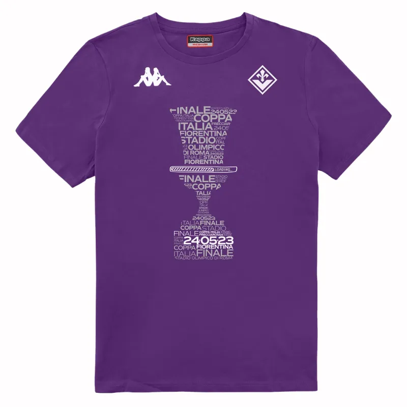 Camiseta Fiorentina celebrando la final de la Copa de Italia 2023 Viola Kappa