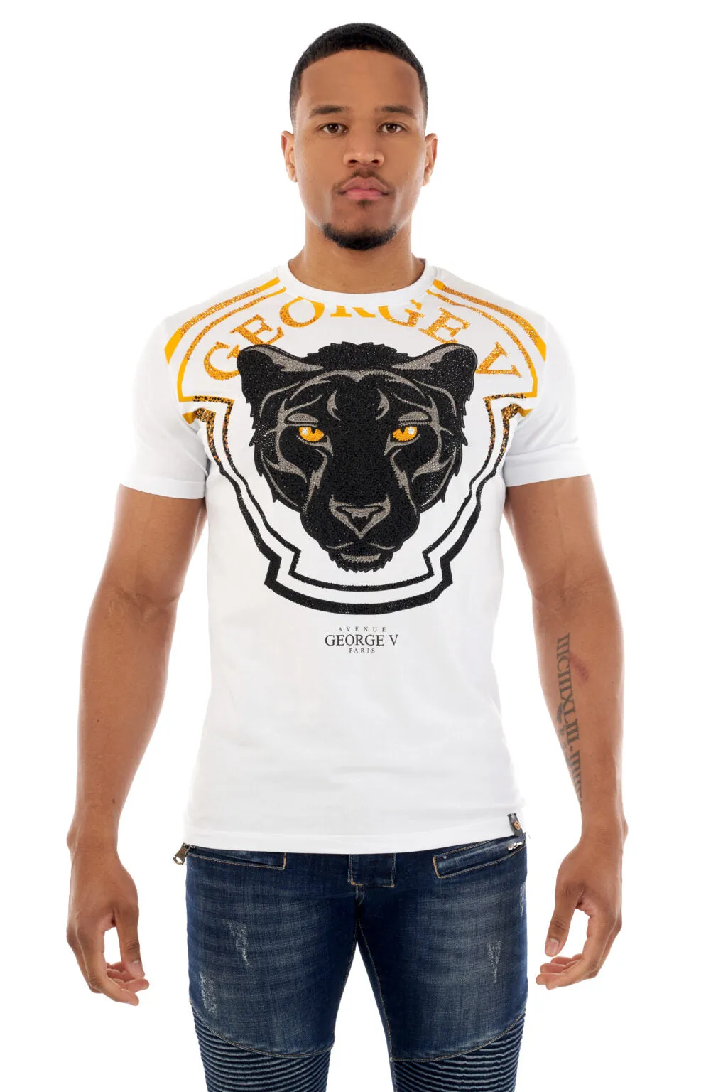 Camiseta GEORGE V - GV2503 WHITE/GOLD