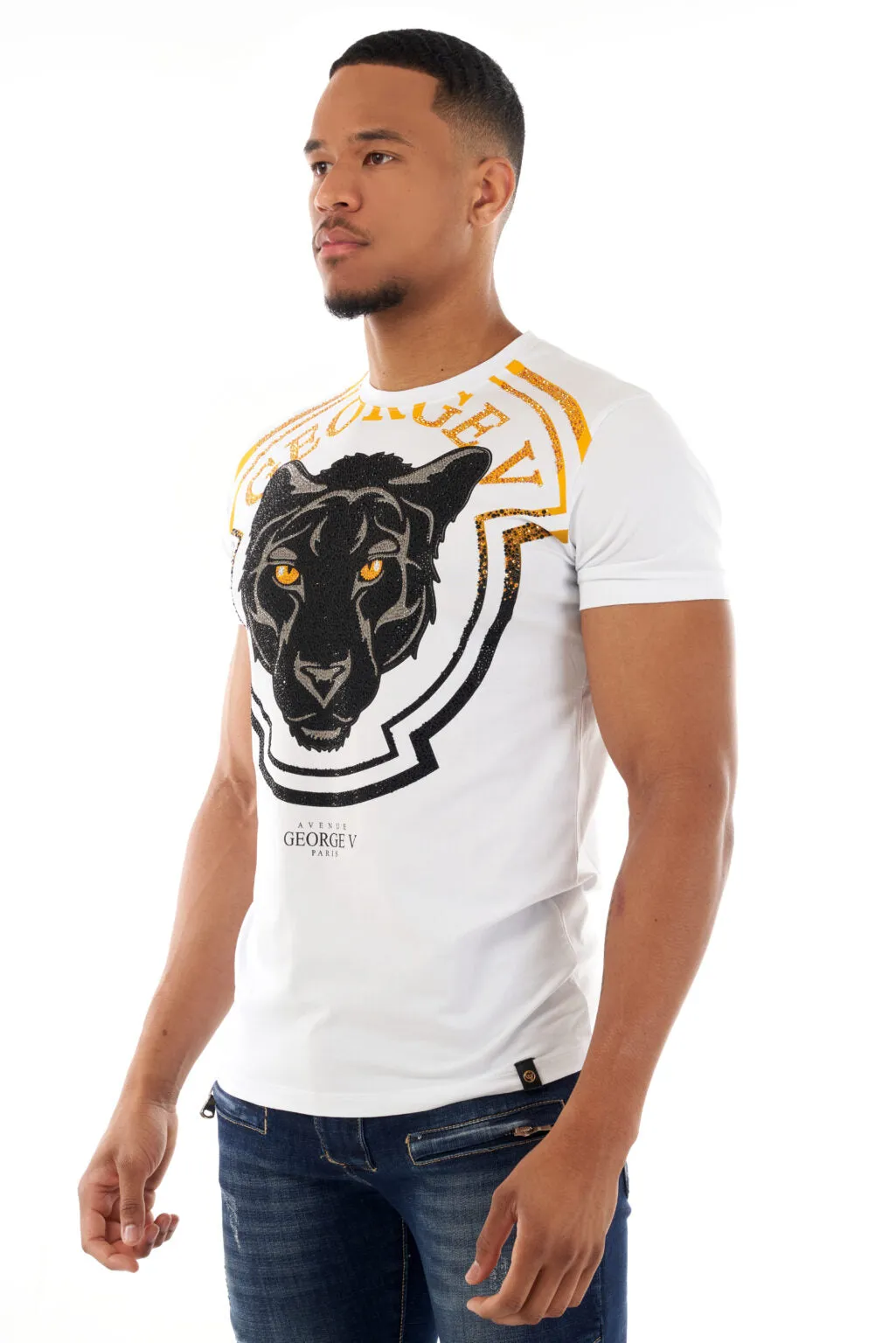 Camiseta GEORGE V - GV2503 WHITE/GOLD