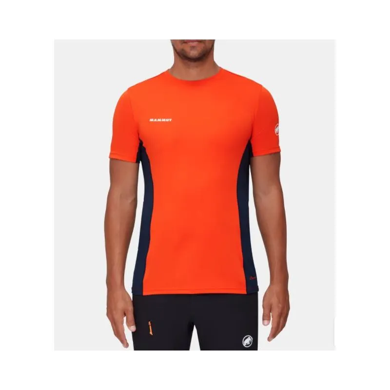 Camiseta Mammut Sertig para hombre (rojo vivo-marino)