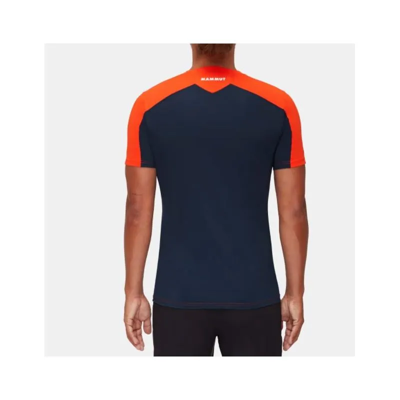 Camiseta Mammut Sertig para hombre (rojo vivo-marino)