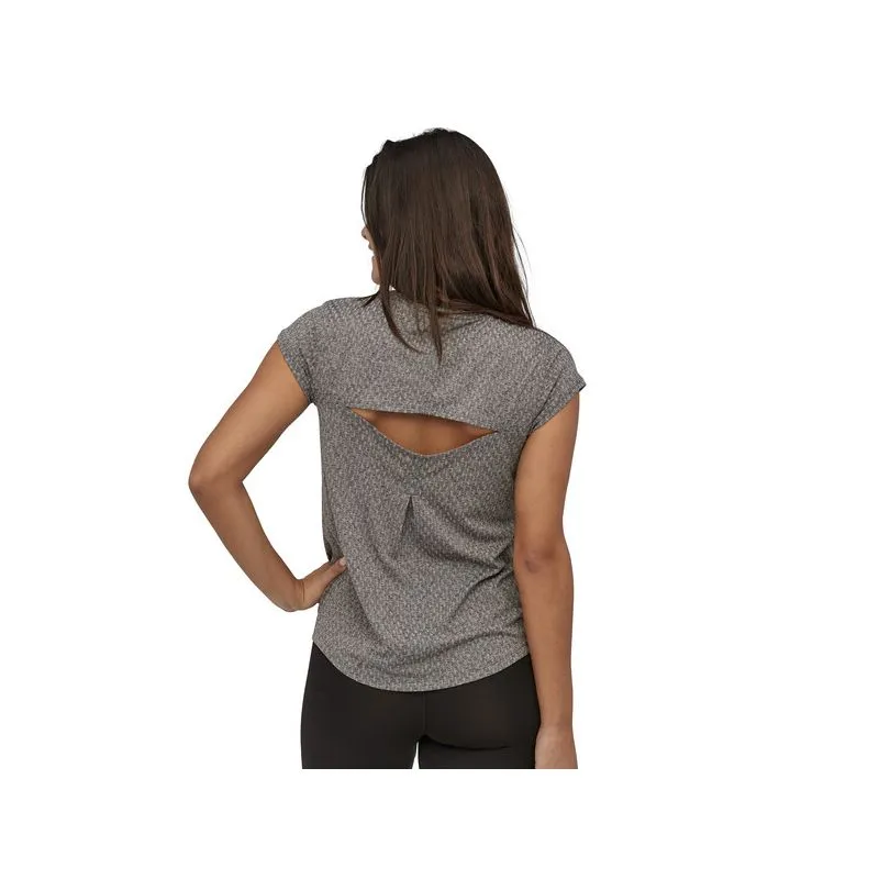 Camiseta Patagonia Ridge Flow (negra) mujer