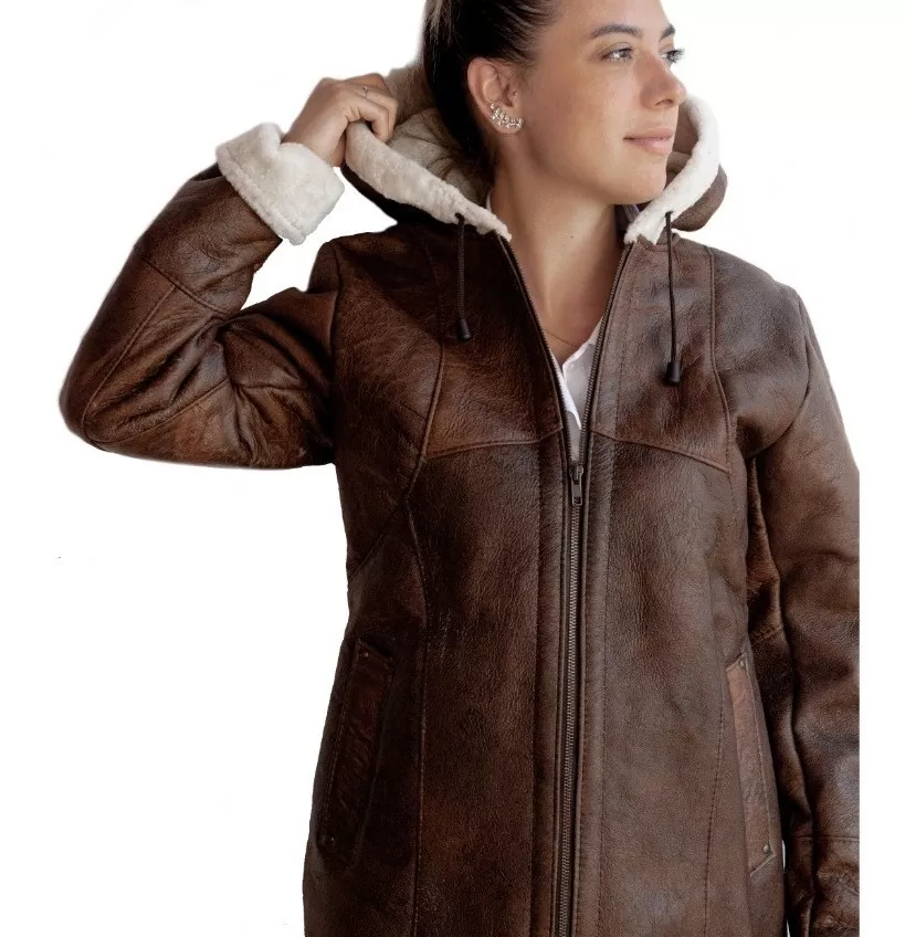 Campera De Cuero De Oveja De Mujer Suela - Modelo: 302