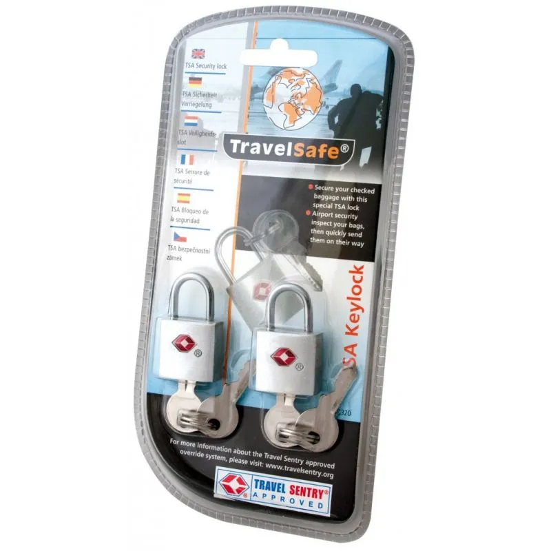 Candado con llave TSA TravelSafe lock (2 piezas) TravelSafe 