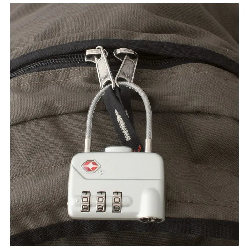 Candado TravelSafe lock de 3 dígitos con cable TSA TravelSafe 