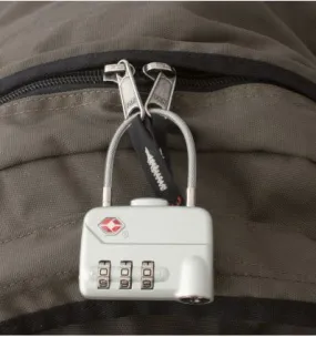 Candado TravelSafe lock de 3 dígitos con cable TSA TravelSafe 