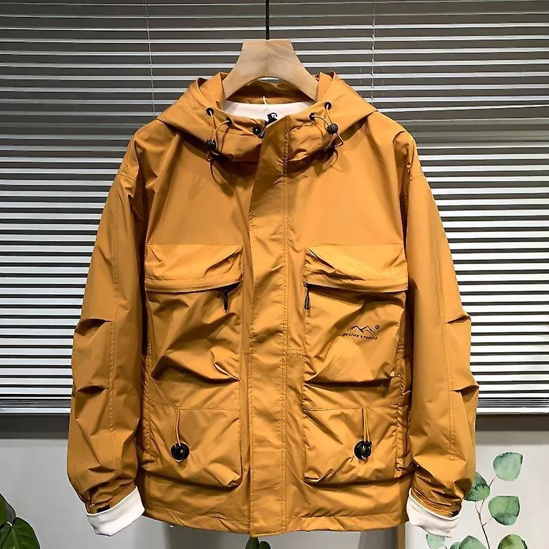 Chaqueta bombardera para hombres Manga larga Gabardina con capucha Chaqueta táctica militar Abrigos de invierno de otoño Cremall