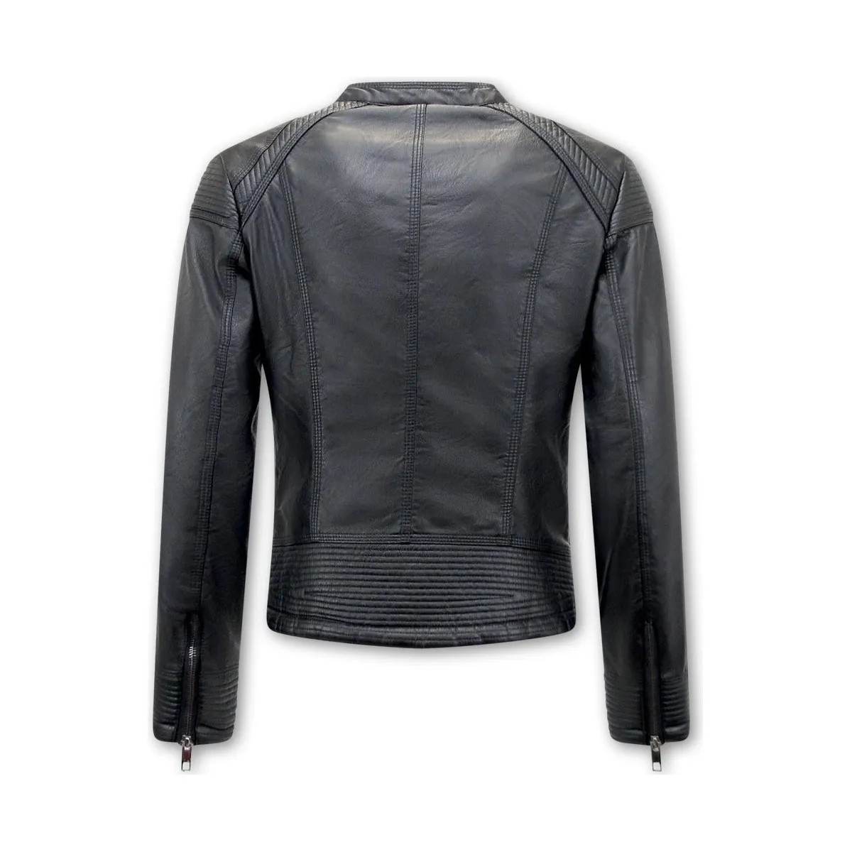 Chaqueta De Cuero Mujer Biker AY