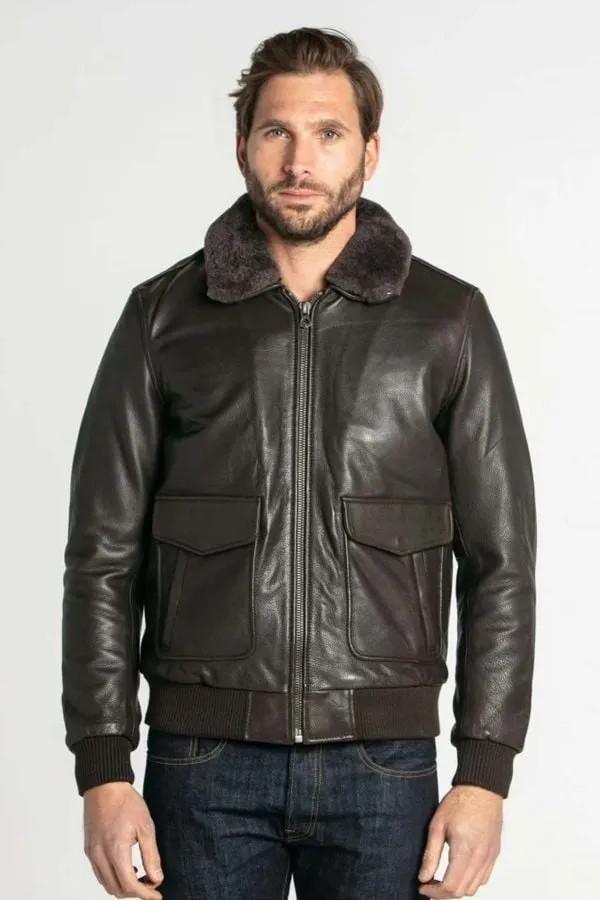 Chaqueta Hombre Daytona Mirage Fur Cow Air Milled Brown