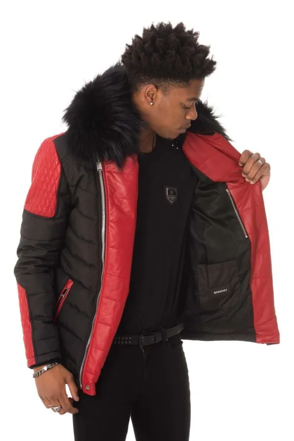 Chaqueta Hombre Horspist Carlton Noir/Rouge Col Noir 