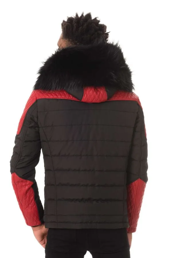 Chaqueta Hombre Horspist Carlton Noir/Rouge Col Noir 