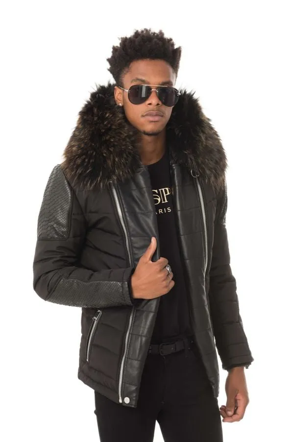 Chaqueta Hombre Horspist Carlton Python Noir Col Or 