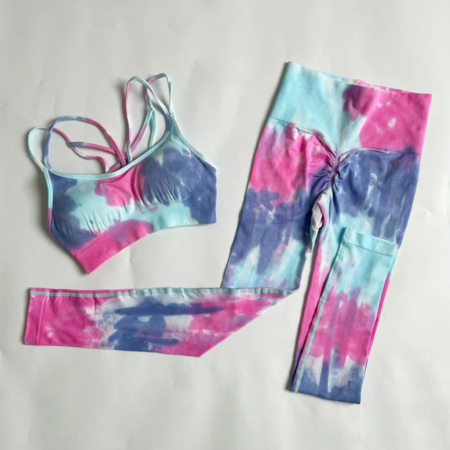 Conjunto deportivo con efecto tie dye