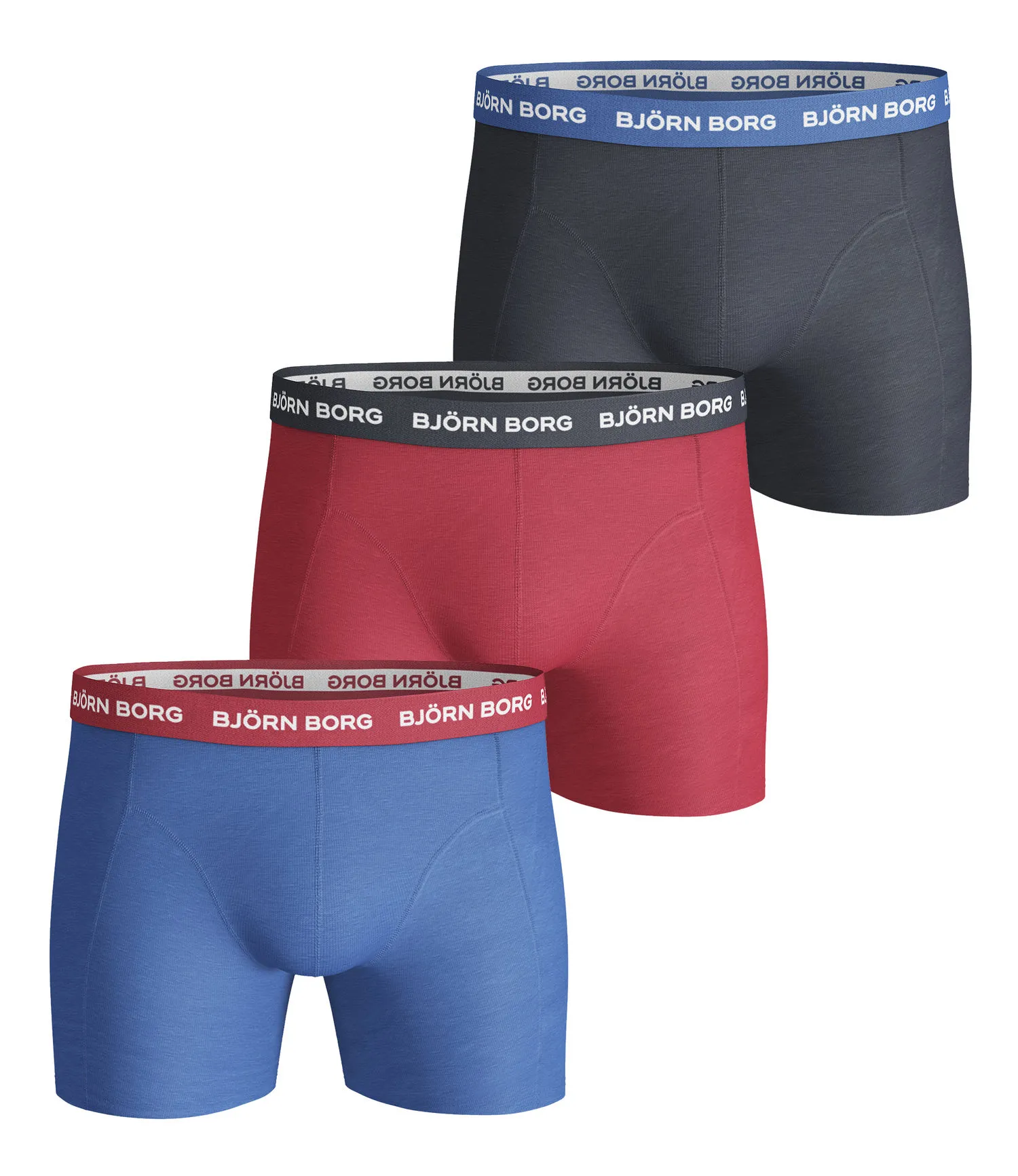 Contrast Elastic Cotton Stretch Boxer 3-pack3-pack