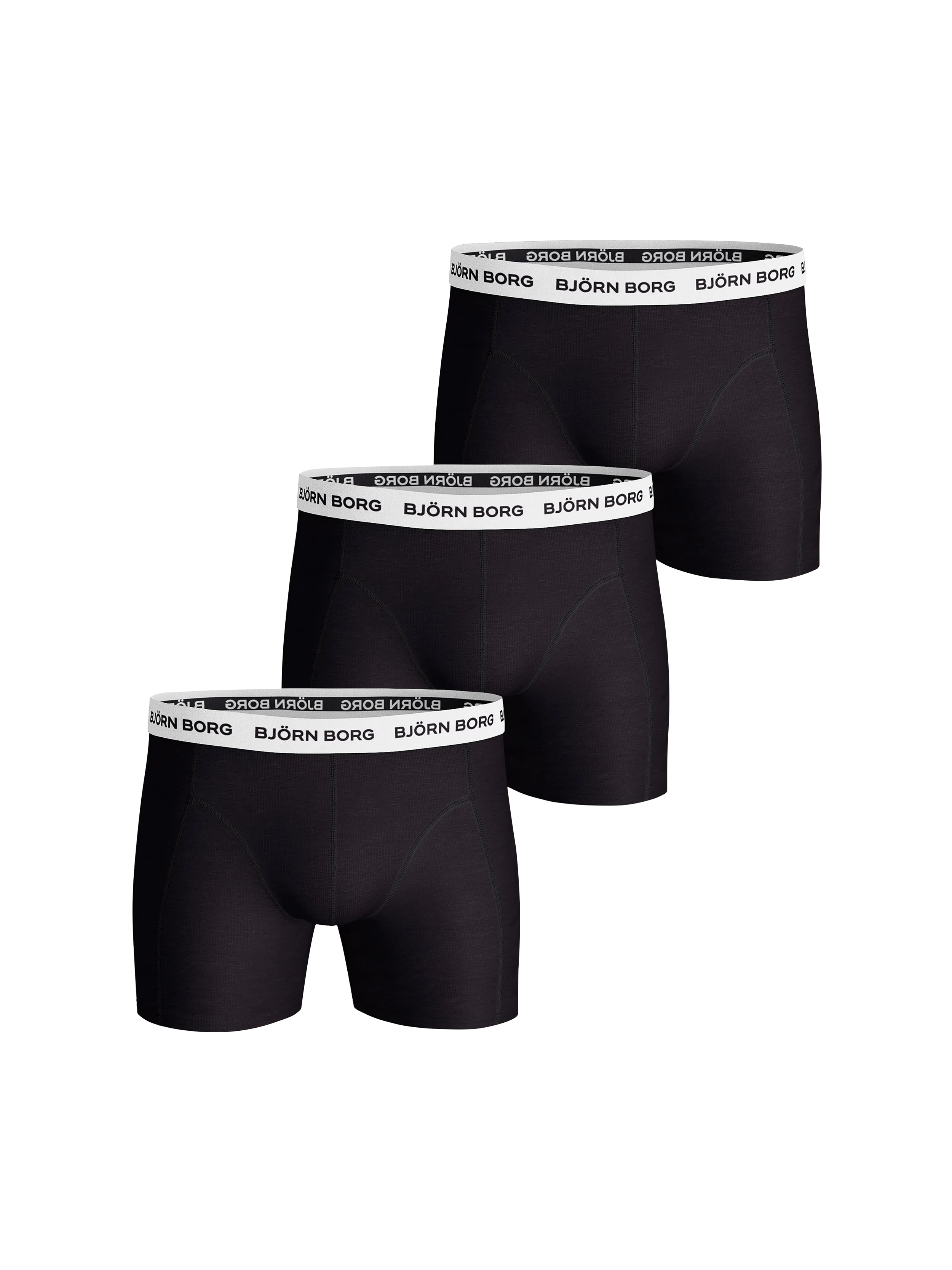 Contrast Elastic Cotton Stretch Boxer 3-pack