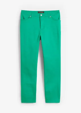 Cómodo pantalón elástico Verde jade