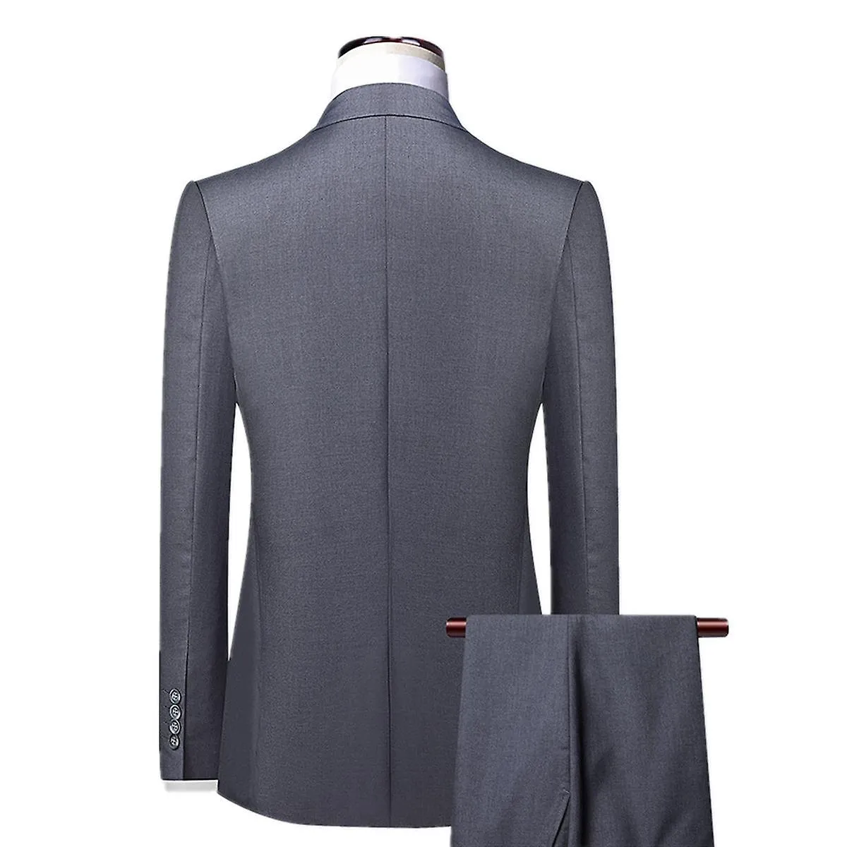 Darmowade Traje para hombres Casual de negocios 3 piezas Traje Blazer Pantalones Chaleco