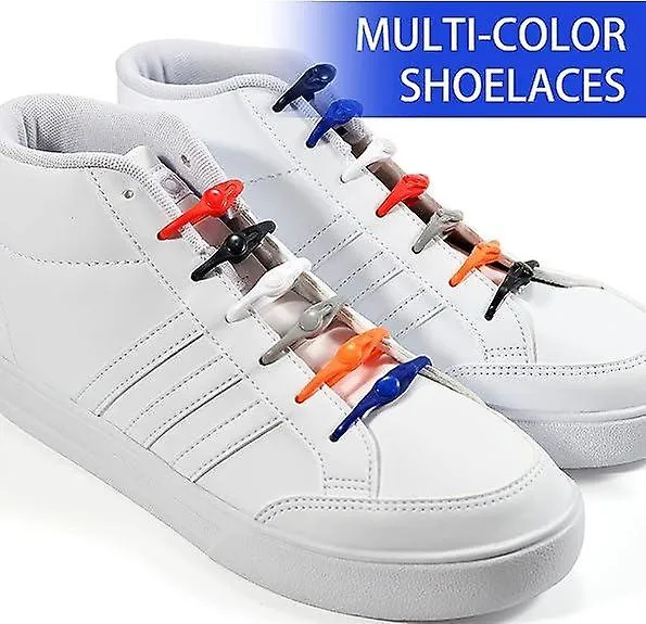 Elastic Silicone Shoelaces Elastic Special No Tie Shoelaces No Tie Shoelaces 24pcs Durable Lazy Sili