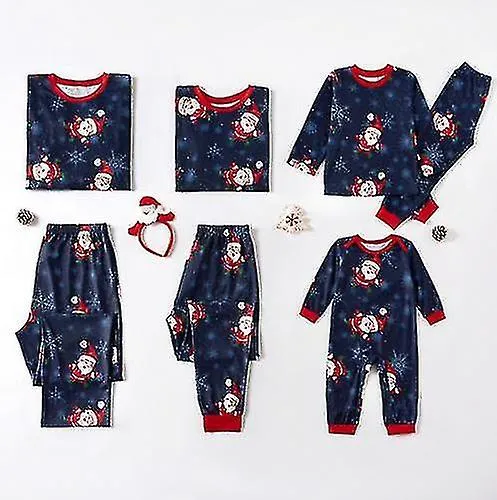 Family Matching Adultos Niños Pijama Navidad Pijama Ropa de Noche Pijama Pjs Sets Santa