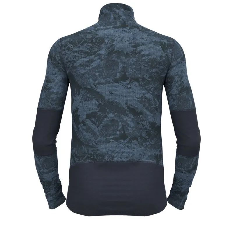 Forro polar Odlo BL TOP cuello tortuga l/s media cremallera WHISTLER (folkstone grey - india ink) Hombre