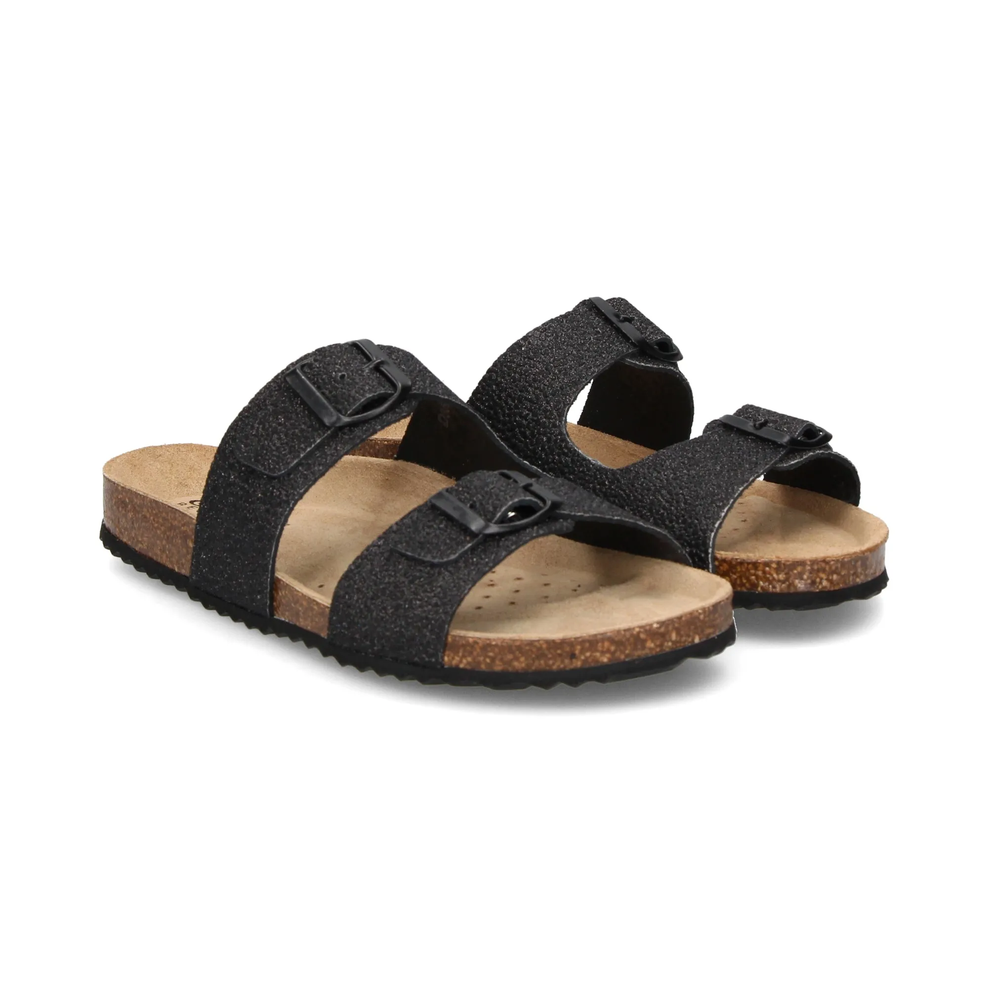 GEOX Sandalias planas de Mujer C9999 [BLACK