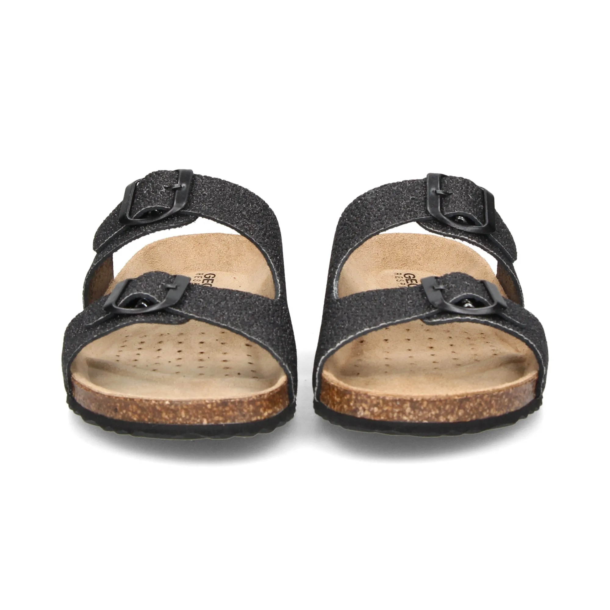 GEOX Sandalias planas de Mujer C9999 [BLACK