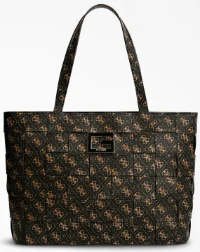 Guess Liberty City Bolso shopper sintético 4G para mujer en marrón