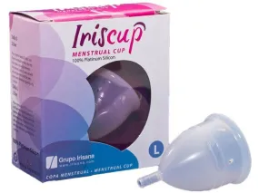 Iriscup, copa menstrual grande transparente