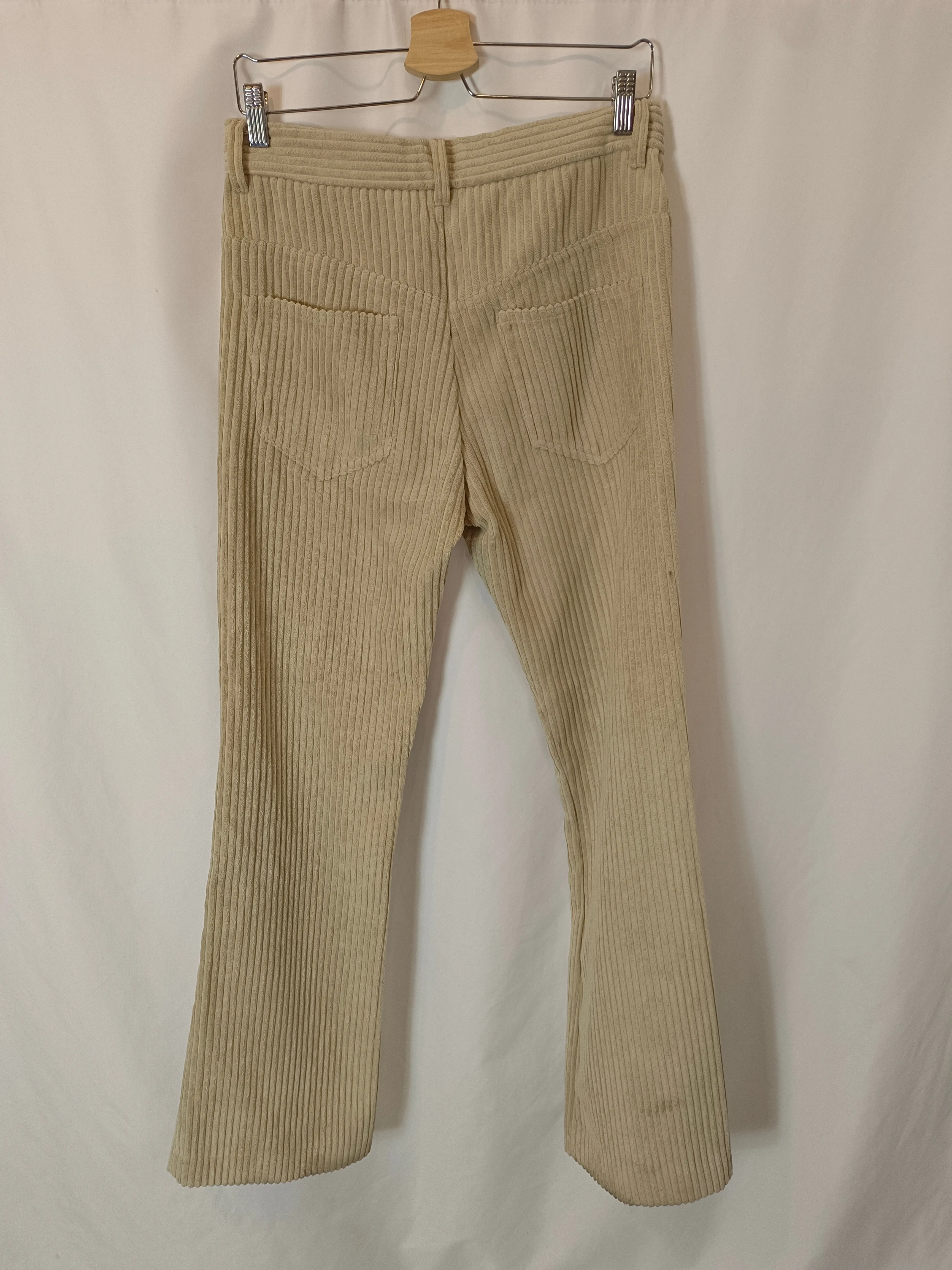 ISABEL MARANT ETOILÉ. Pantalón pana beige T.36